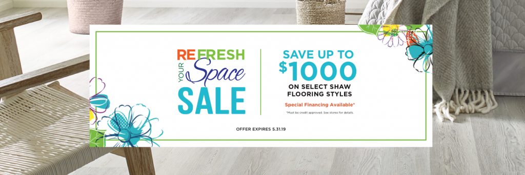 Refresh your space spring sale | Gilman Floors