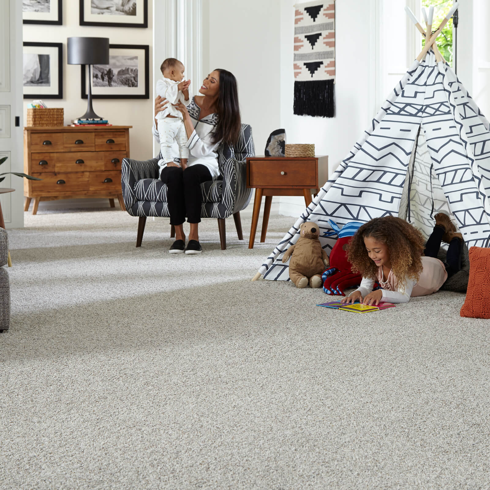Grey Carpet flooring | Gilman Floors