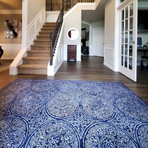 Blue area rug | Gilman Floors