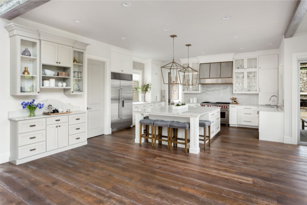 Kitchen hardwood flooring | Gilman Floors